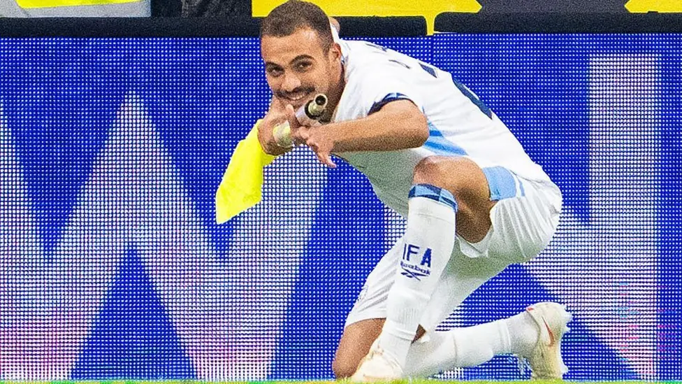 Nations League: Israel player sent off over gun gesture celebration